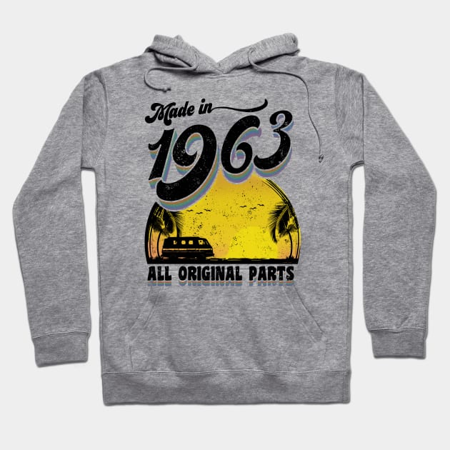 Made in 1963 All Original Parts Hoodie by KsuAnn